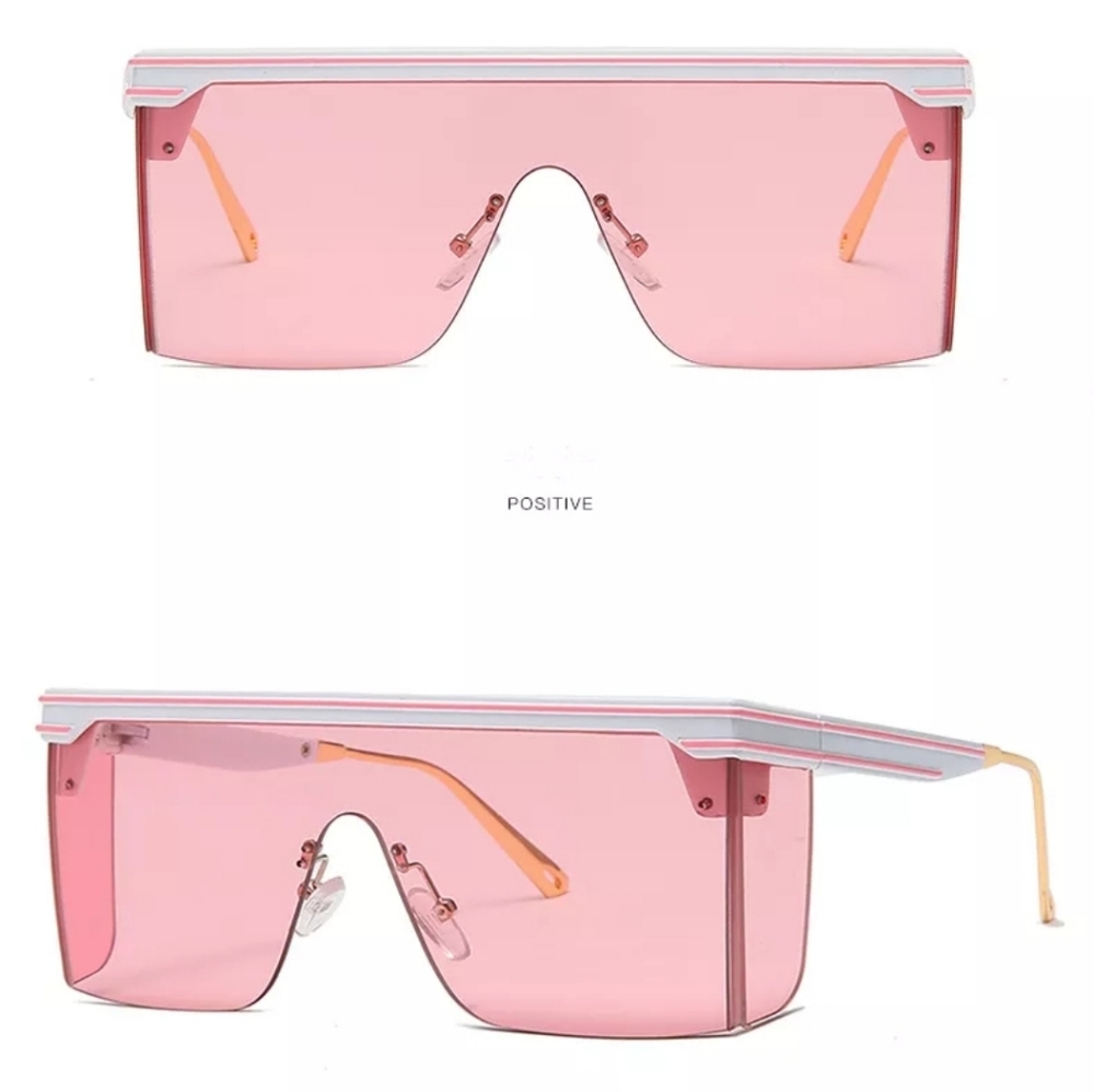 LUXURY DESIGNER OVERSIZED SUNGLASSES TWO TONE